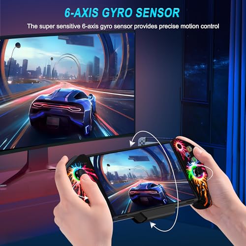 CYOYPPY Joypad Controller for Nintendo Switch/OLED, Wired Switch Pro Controllers with Hall Joystick, One-Piece Switch Controller Replacement Handheld Mode, Switch Remote with Turbo