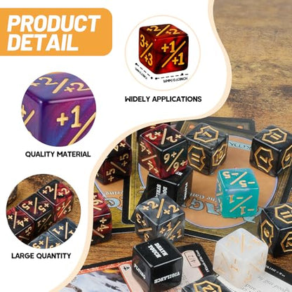 500 Pieces MTG Counter Bulk Keyword Counters Life Counter Tokens Dice Buff Tokens Compatible with Magic Card Game Accessories CCG Creature Stats - style: Arcane Sigil