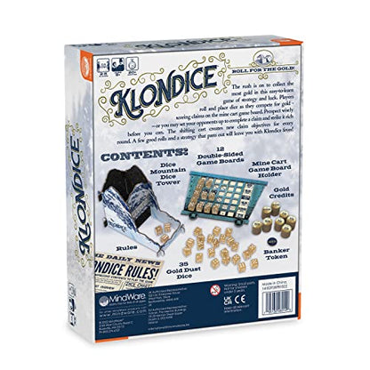 MindWare Klondice Game | Fun Dice Games for Family Game Night | Ages 8 and up 2-6 Players