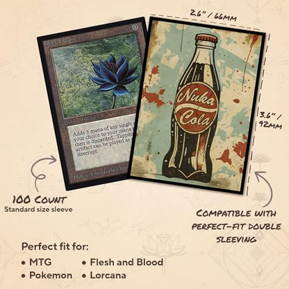The Last Sip - MTG Card Sleeves, 104ct, Standard Size, Smooth | Perfect for Double Sleeving, Smudge Resistant Matte Back, Standard 66x92mm - Compatible with Magic The Gathering & TCG Cards - color: The Last Sip, size: Smooth