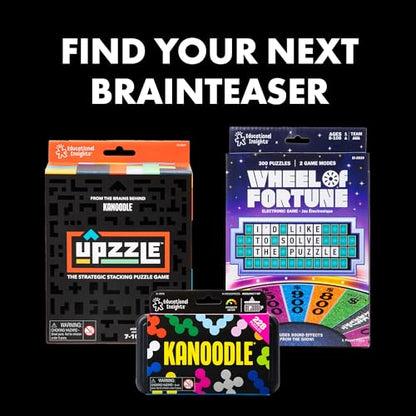 Educational Insights Slidewise - Word Games and Brain Teaser Puzzles for Kids 8-12, Kids Slide Puzzle Game, Travel Size Handheld Puzzle, Single Player Brain Teasers for Adults, Teens, and Children