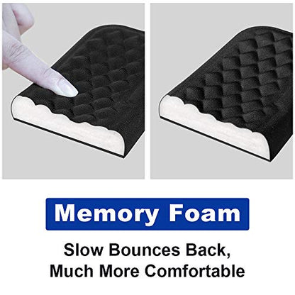 Vaydeer Mouse Wrist Rest Pad, Memory Foam Hand Rest Support Padded for Office, Computer, Laptop, Typing and Wrist Pain Relief and Repair (5.91 inch, Black) - size: Small