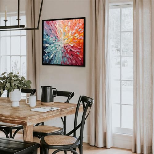 Impossible Puzzles 1000 Piece, Colorful Hard Difficult Puzzle for Adults, Gradient Rainbow Challenging Jigsaw Art Painting - style: Color Explosion