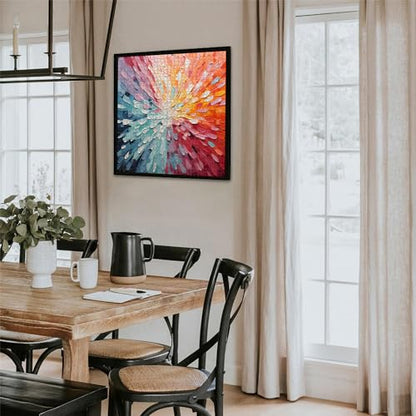 Impossible Puzzles 1000 Piece, Colorful Hard Difficult Puzzle for Adults, Gradient Rainbow Challenging Jigsaw Art Painting - style: Color Explosion