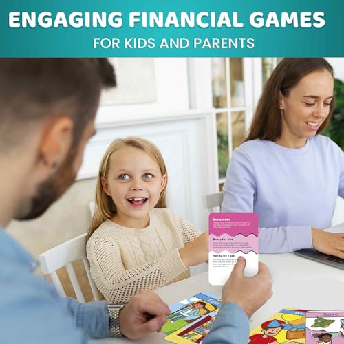 QUOKKA Financial Literacy Flash Cards for Teens – 110 Cards Teaching Kids About Money Management, Budgeting, Savings – Easy Money Games for Kids Ages 12+ – Fun Financial Literacy Games and Learning - color: Finance Flash Cards