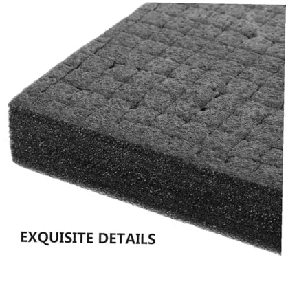 Black Foam Cube Sheet 500x300x30mm High-density Pick and Pluck Foam Insert Pad for Case Protection for Toolboxes Board Games and Transportation Cushioning
