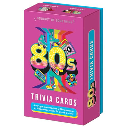 Journey of Something: 80's Trivia Cards - Adult Party Card Game, 180 Rad Questions, Pop Culture Knowledge, Decade Nostalgia, Ages 14+, 2+ Players