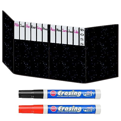 White Acrylic Erasable Screen Top Initiative Trackers 12PCS for DND, Other Tabletop RPG Game Accessories - style: Mini White 12pcs