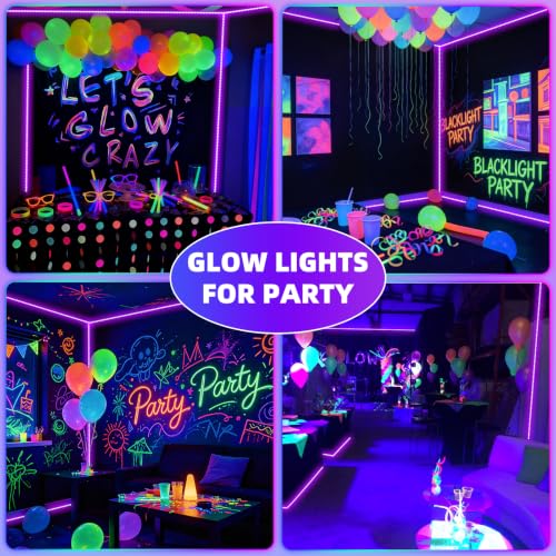 50 Foot Black Light Strip & Remote, 900LEDs, Dimmable, 3 Lighting Modes | 12V Flexible Black Lights forHalloween, Glow Neon Party, Bedroom, Classroom, Fluorescent Decor Tapestry Poster, Indoor - size: 50FT