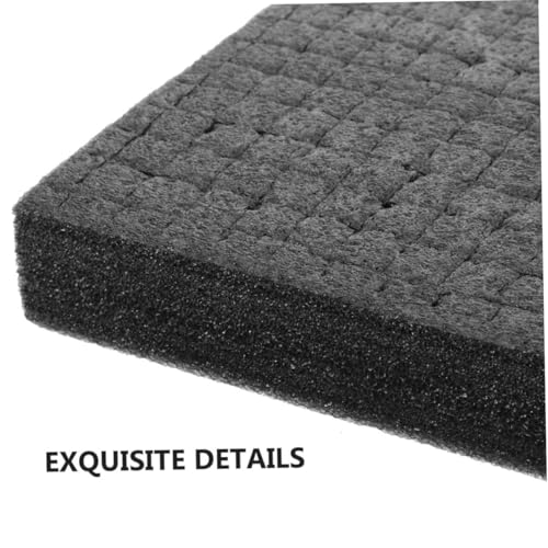 LIFKOME Black Grid Foam Cube Pad 500x300x30mm Pick and Pluck Foam Insert for Packaging and Shock Absorption for Board Game and Tool Box Storage