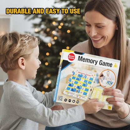 HONGID Matching Memory Game for Kids Age 3 4 5 6 7 8 9,Toddler Kids Travel Toys,Board Game,Road Trip Essentials for Toddler Boys Girls,Christmas Birthday Gifts Stocking Stuffers for Kid