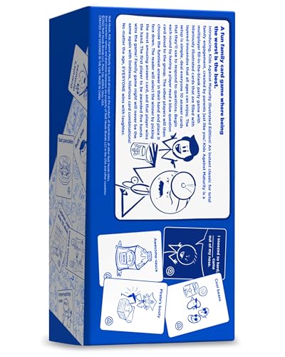 Kids Against Maturity: Funny Family Card Game for Kids & Adults | Hilarious Party Game for Family Game Night | Fun Family Game for Kids Ages 10+, Teens & Parents | 600 Cards