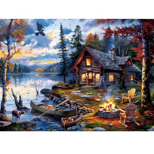 Puzzles for Adults 500 Pieces Coutryside Jigsaw Puzzle for Adults Autumn Puzzles Family Challenging Puzzle Games Great Gift Unique Brain Teaser for Puzzle Enthusiasts, 20.5 x 15 - style: Coutryside Puzzle