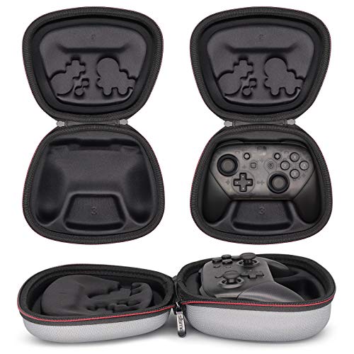 sisma Carry Case Compatible with Nintendo Switch & Switch 2 Pro Controller (2025), Hard Shell Travel Protective Case Portable Carrying Bag -Grey - color: Grey