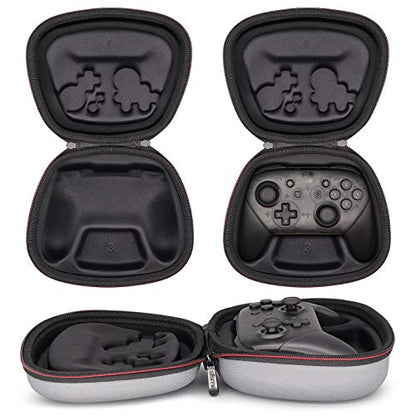 sisma Carry Case Compatible with Nintendo Switch & Switch 2 Pro Controller (2025), Hard Shell Travel Protective Case Portable Carrying Bag -Grey - color: Grey