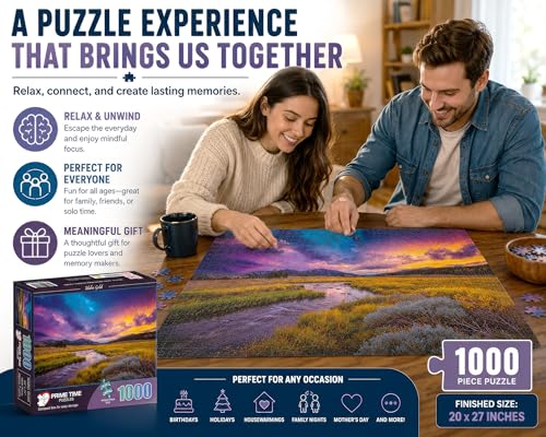 1000 Piece Jigsaw Puzzle for Adults - Nature Landscape - Idaho Gold - Challenging Puzzle Perfect for Game Nights - 1000 Piece for Adults. 20x27 inches - color: Idaho Gold