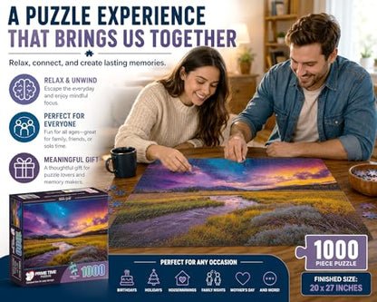 1000 Piece Jigsaw Puzzle for Adults - Nature Landscape - Idaho Gold - Challenging Puzzle Perfect for Game Nights - 1000 Piece for Adults. 20x27 inches - color: Idaho Gold