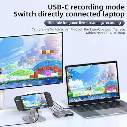 Video Capture Card, 4K60HzUSB3.1 HDMI Capture Card for Streaming4K 60FPS, Compatible with iPad Mac OS Windows, Quest 3, OBS, PS5/4, Switch2/1, Xbox, Camera - color: G3