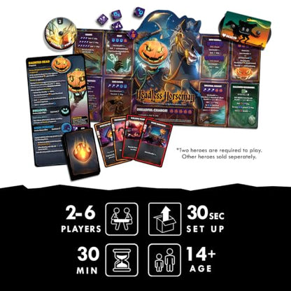 Dice Throne Box Game - Strategic Dice & Card Battler (Headless Horseman) - style: Headless Horseman