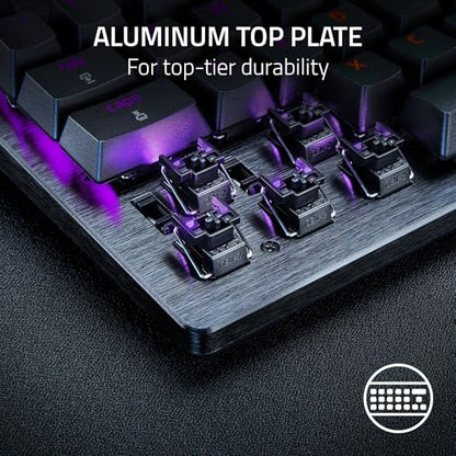 Razer Huntsman V3 Pro 8KHz Esports Gaming Keyboard, Analog Optical, Black | Gen-2 Analog Optical Switches, Rapid Trigger, Adjustable Actuation, Media Controls, PBT Keycaps - color: Black, size: Full Size, style: 8000 Hz Polling