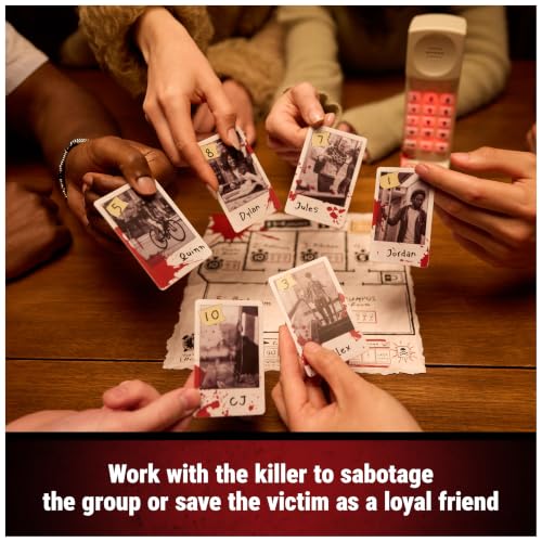 Spin Master Games Murder Phone Social Deduction Party Game | A Game of Betrayal For Families & Adults, Use The Interactive Phone To Save Your Friend, For 4-10 Players, Ages 13 & Up
