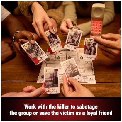 Spin Master Games Murder Phone Social Deduction Party Game | A Game of Betrayal For Families & Adults, Use The Interactive Phone To Save Your Friend, For 4-10 Players, Ages 13 & Up