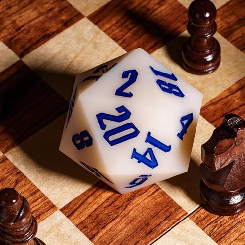 Silicone 55mm D20 DND Dice, Light Changing Colors Single Large D20 | Giant D20 Polyhedral Dice with Dice Gift Box Compatible with Dungeons and Dragons RPG Table Games(Red Yellow/Blue) - color: Red Yellow/Blue