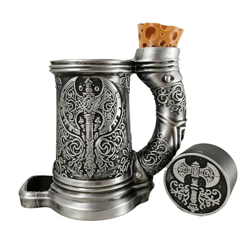 DND Mug Dice Tower Set,DnD Dice Cup with Storage,12/16 Oz Beverage Holder, | DND Accessories for Players, Best Gift for RPG Game lover (Classy Barbarian) - color: Classy Barbarian-12oz
