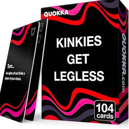 QUOKKA Kinkies Get Legless – Adult Card Games for Game Night – Betting, Dares, and Party Challenges with 104 Tasks – Board Games Night with Easy Rules & Endless Replay