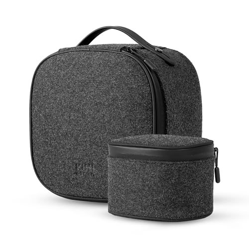 KIWI design P4 Carry Case for Quest/Vision, Fit Original Strap & Controller | A Compact and Light Case with 10-mm Protective Shell and Soft Lining for Vision Pro & Quest 3S/3/2, Not for Elite/Halo Strap