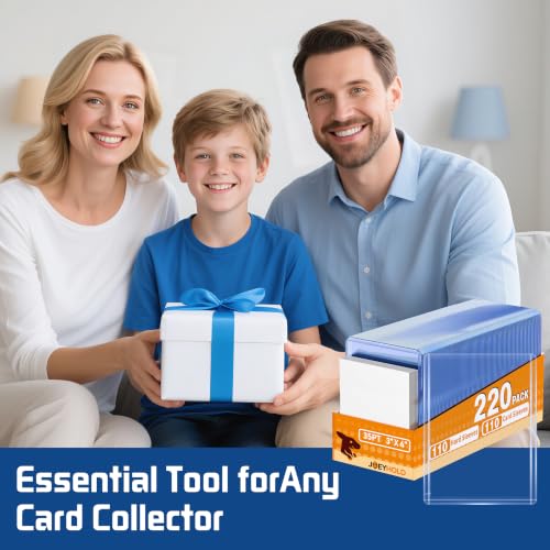 620 Card Sleeves Top Loaders for Cards,Premium Plastic Baseball Card Sleeves,3"x 4"Card Protector Sleeves for Football Sports Cards, Game Standard Trading Cards (220 Hard Sleeve+400 Soft Sleeve) - size: 220 Blue Sleeves + 400 Soft Sleeves