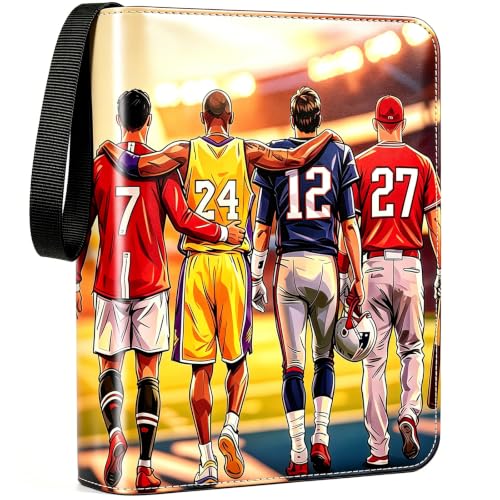 Zipper Cards Binder for 900-Pocket Sports Trading Cards, Premium Baseball Football Basketball Cards Book Album With Removable Sleeves for MTG & TCG Cards - Gifts for Girls and Boys (Starry Sky) - color: Starry Sky