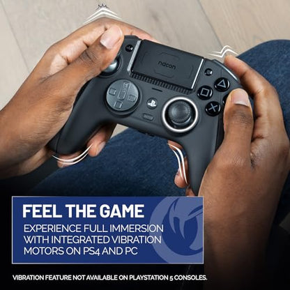 Nacon Revolution 5 Pro Officially Licensed PlayStation Wireless Controller | For PS5 / PS4 / PC - Hall Effect Joysticks and Triggers, Trigger Stops, Mappable Buttons, 8-way and 4-Way D-pad - White - color: White