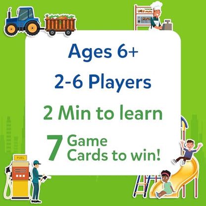 Skillmatics Guess in 10 Around Town – Card Game for Kids & Families | Perfect for Boys, Girls & Kids, Travel Friendly Card & Board Games, Gifts for Ages 6, 7, 8, 9 & Up - style: 3. Around the Town