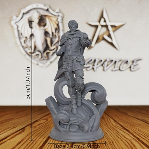 AUSPDICE Harness Mental Energy - 28mm Human Psyker Miniature for DND RPG Fantasy Battles, Unpainted & Customizable Tabletop Gaming Figure-AS135