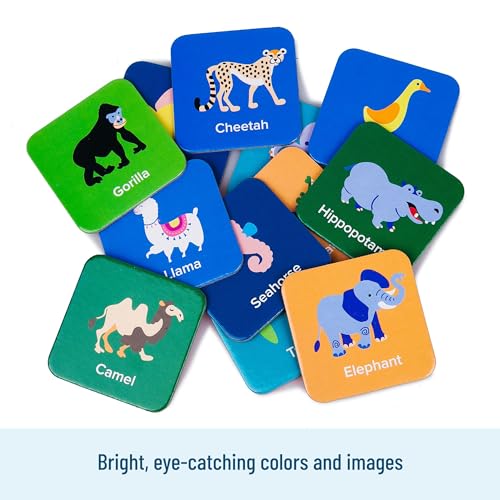 Wildkin Memory Matching Game – 18 Educational Pairs for Toddlers & Preschool - Animals - style: Animals