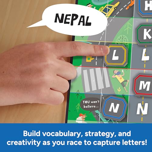 Educational Insights Word on the Street - Family Board Games for Kids and Adults, Fast Word Games for Kids 10 and up, Vocabulary Building Spelling Game with Fast-Paced Play, Family Game Night