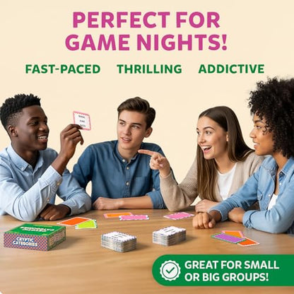 Cryptic Categories – Quick-Thinking Brain Game for Kids, Teens & Adults | Fast-Paced Word Unscramble Card Game, Perfect for Parties & Game Night, Ages 10, 11, 12 & Up, 3-8 Players