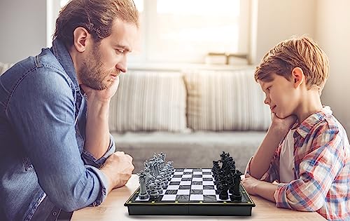 Lexibook, Harry Potter Magnetic Chess Board, CGM300HP | Magnetic & Foldable Chess Board, 32 pieces, Family game - style: CGM300HP