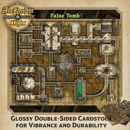Arcknight The Pharaoh’s Pyramid map Pack - 16 Modular RPG Maps in 8 Double-Sided Pages, 1" Square Grid, Modular & Versatile Design for Tabletop Gaming - BattleMaps for Dungeons & Dragons & More - style: Pharaoh’s Pyramid