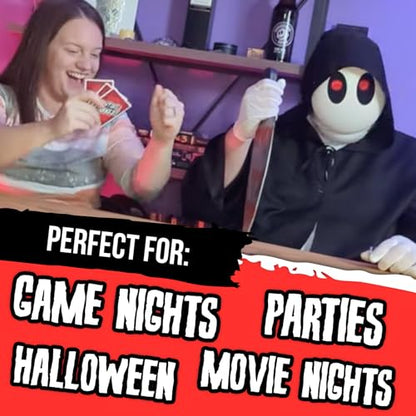 Don't Get Stabbed!: The Party Game Where You Get to Kill Your Family and Friends (for Pretend). Exciting Card Game for Adults and Horror Gift for Scary Movie Fans. Great for Halloween.
