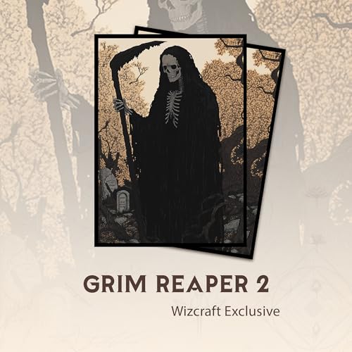 Grim Reaper 2 - MTG Card Sleeves, 104ct, Standard Size, Textured | Perfect for Double Sleeving, Smudge Resistant Matte Back, Standard 66x92mm - Compatible with Magic The Gathering & TCG Cards - color: Grim Reaper 2, size: Textured