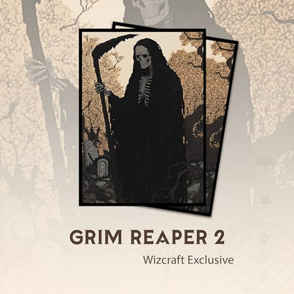Grim Reaper 2 - MTG Card Sleeves, 104ct, Standard Size, Textured | Perfect for Double Sleeving, Smudge Resistant Matte Back, Standard 66x92mm - Compatible with Magic The Gathering & TCG Cards - color: Grim Reaper 2, size: Textured