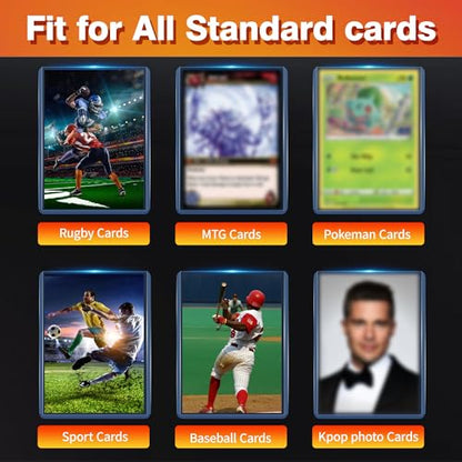 2000 Card Sleeves, Clear Hard Sleeves for Cards, 3"X4" Baseball Card Sleeves, Hard Plastic Card Protectors for Trading Sports Football Game Cards (1000 Hard Sleeves+1000 Penny Sleeves) - size: 1000 pcs + 1000 pcs Clear
