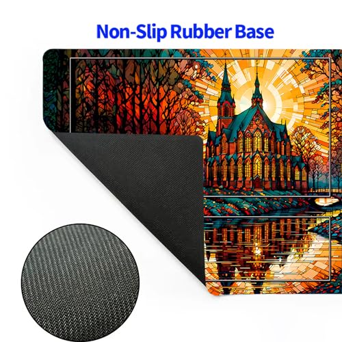 MTG Playmat, TCG Play Mat for OCG DND 24 x 14 inches Trading Card Inked Game Playmats with Storage Bag Smooth Rubber Surface Battle Game - color: Playmat 9