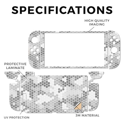 Glossy Glitter Gaming Skin Compatible with Nintendo Switch 2 Console Only - Camo Hexadots - Premium 3M Vinyl Protective Wrap Decal Cover - Easy to Apply | Crafted in The USA by MightySkins - color: Camo Hexadots, size: Switch 2 Console Skin Only, style: G