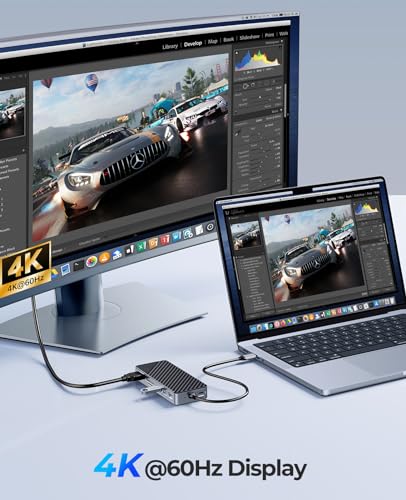 ORICO USB-C Hub with M.2 SSD Enclosure, 8-in-1 USB C Docking Station Fits M.2 NVMe/SATA SSD, 10Gbps, 4K@60Hz HDMI, 100W PD, SD/TF Card Reader - style: with SD/TF