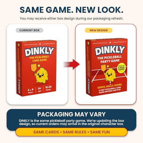 The Pickleball Card Game, Pickleball Gift for Men, Women & Players | Fast-Paced Off-Court Party Game for Game Night, Easy to Learn, 2 or 4 Players, 15-20 Minute Gameplay