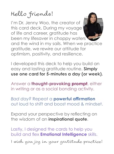 Mind Brain Emotion 52 Essential Gratitude Attitude: Journal & Conversation Cards to Boost Mood & Mindset - Empowering Prompts, Self-Help Affirmations, and Insightful Quotes - for Kids & Adults - style: Gratitude Attitude