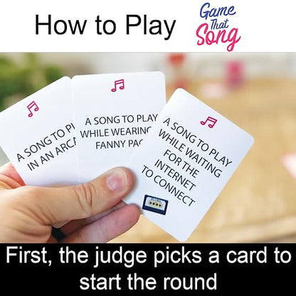 Game That Song 80's Mix Expansion - 50 New Cards - Music Card Game for Family, Adults, and Teens. Hilarious, Addictive, and Competitive Fun for Game Nights! - style: 80's Expansion